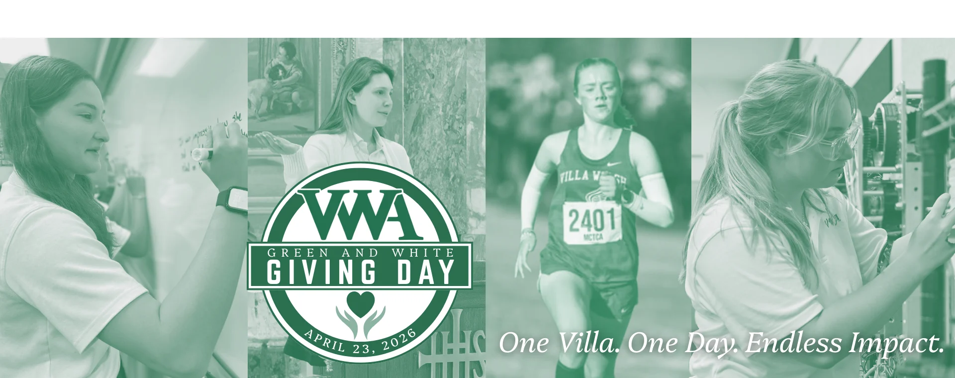 Giving Copy Green and White Giving Day | Villa Walsh